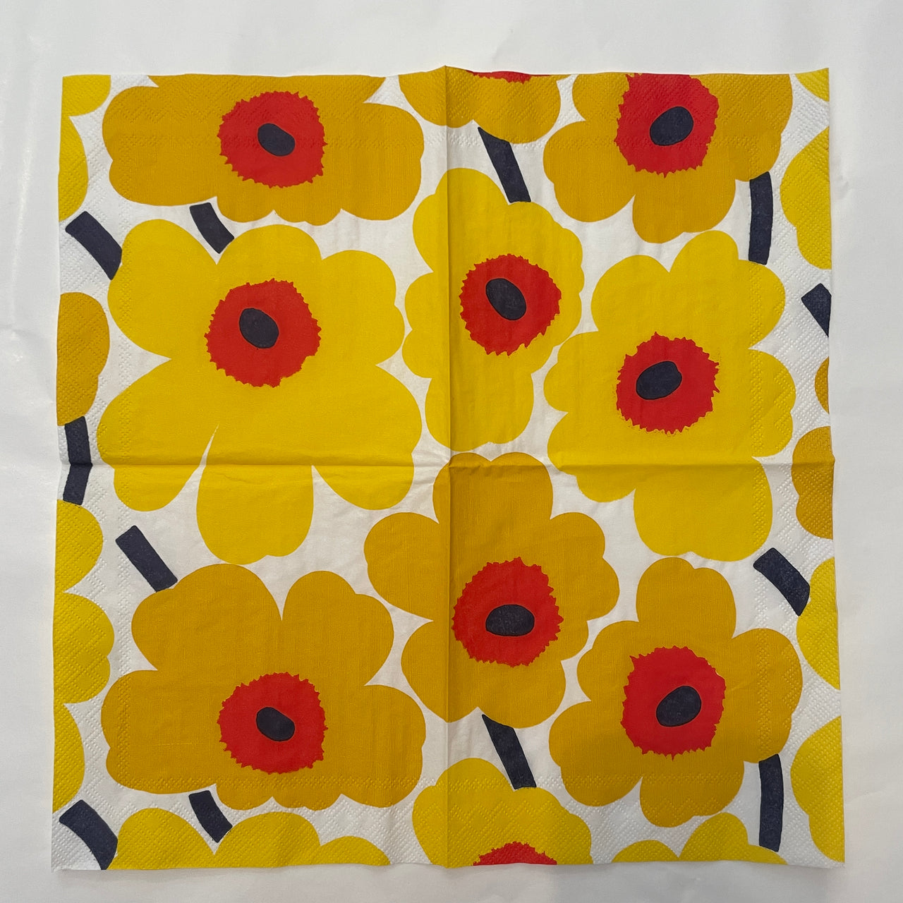 Napkin - Unikko Dark Yellow