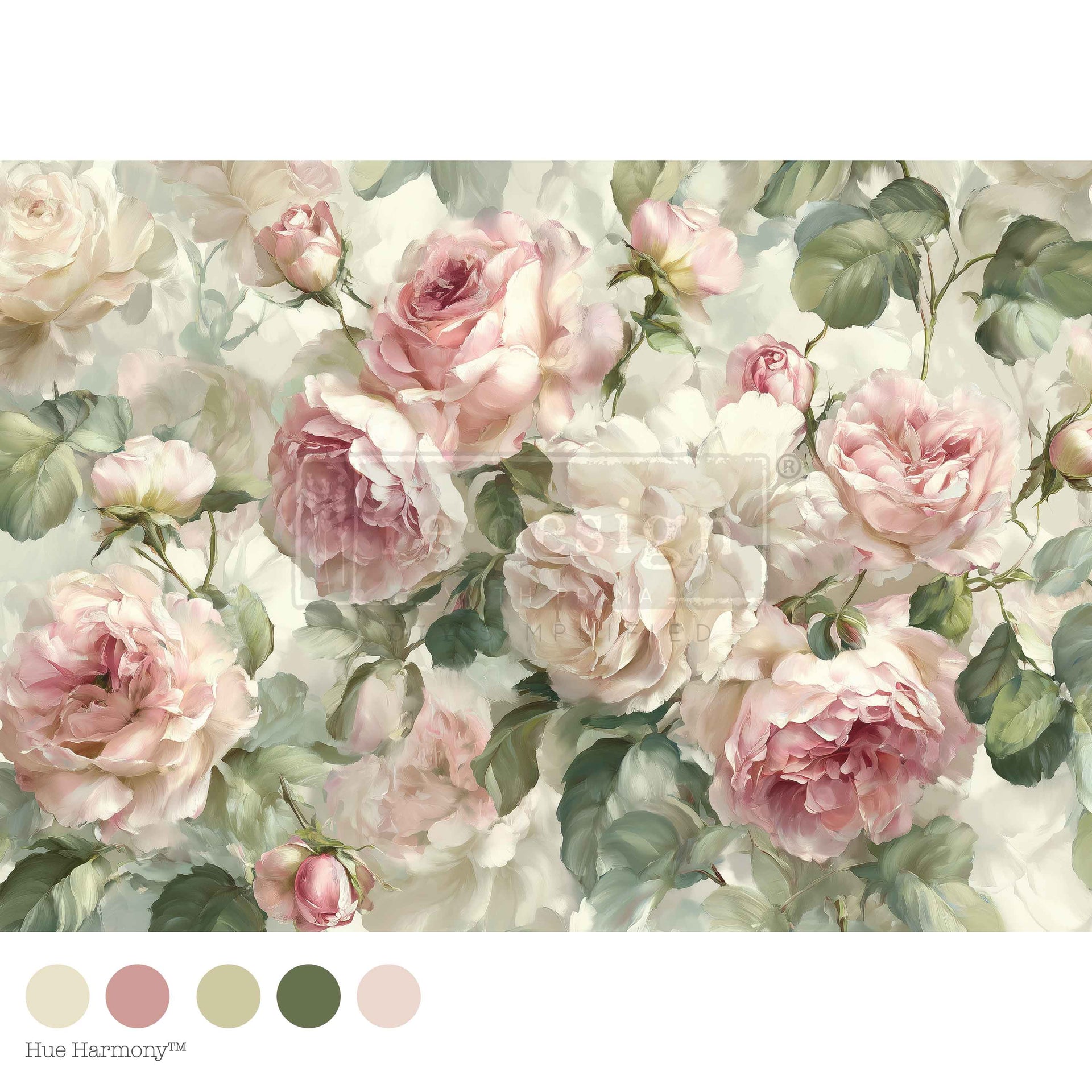 Decoupage Fiber A1 - Velvet Blooms