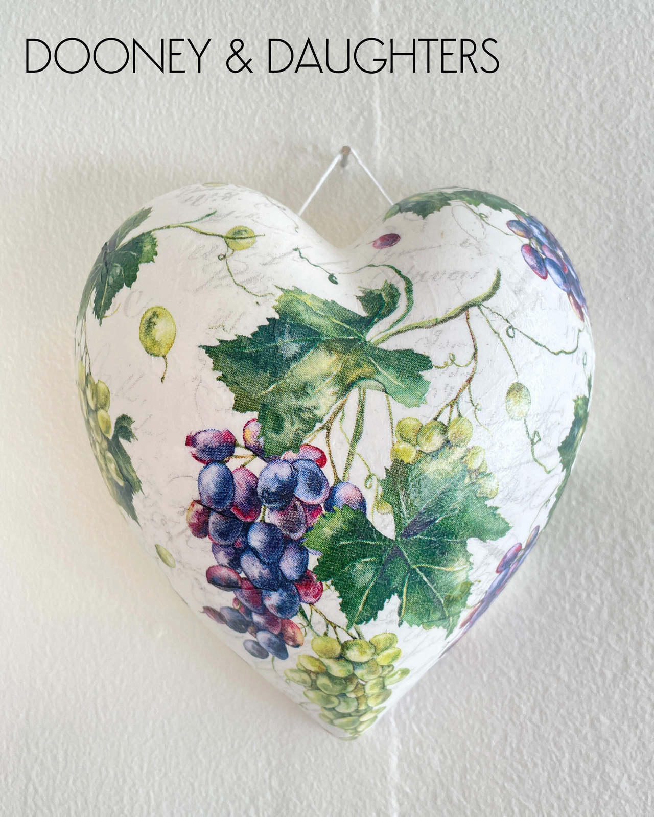 Medium Heart - Vignes & Feuilles