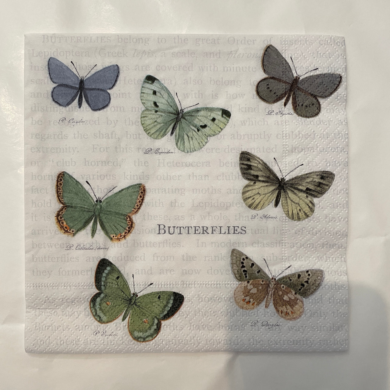 Napkin - Vintage Butterflies