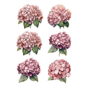 Vintage Hydrangeas White Cloud Decor Transfer