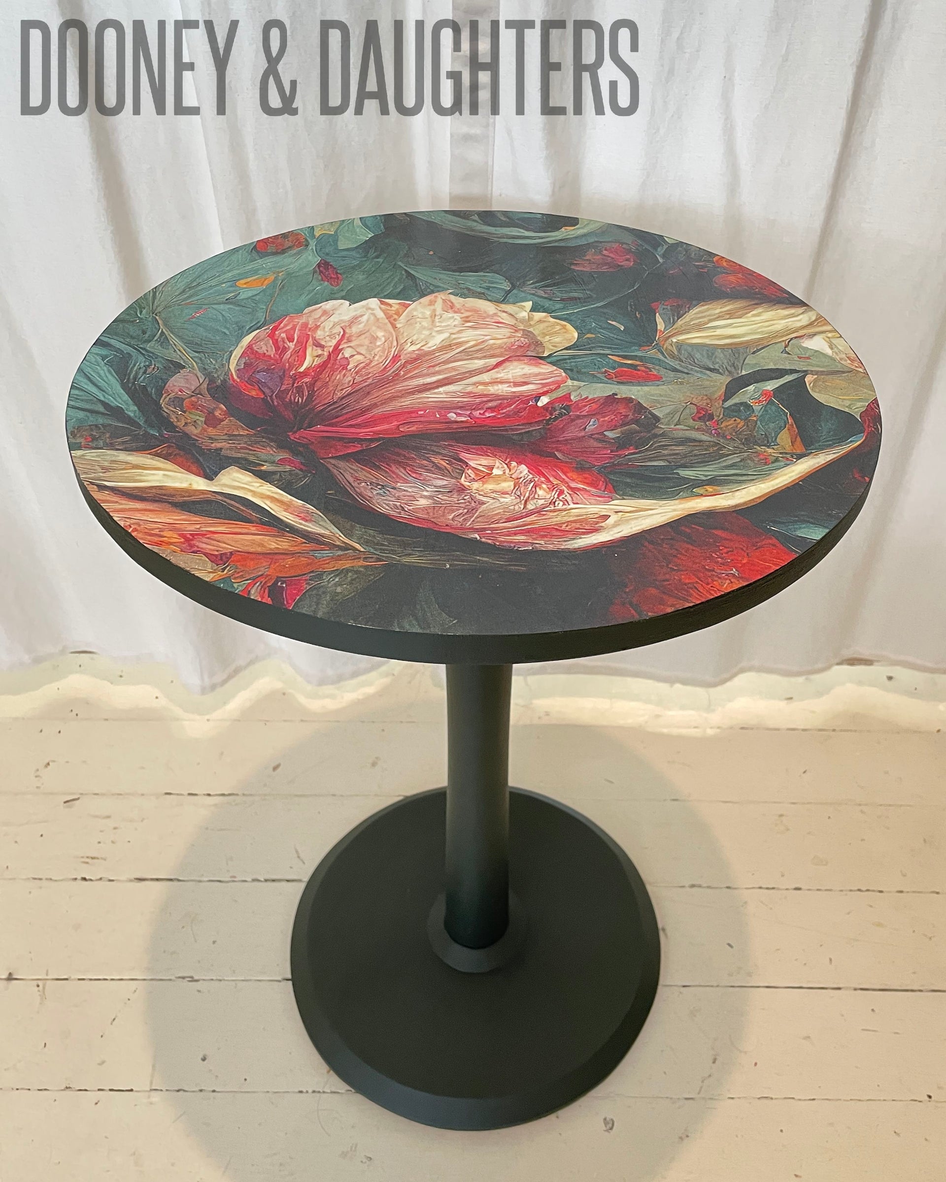 Wave Of Florals Side Table