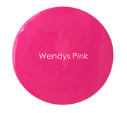 Bright hot pink matte wall paint – Wendy’s Pink detail