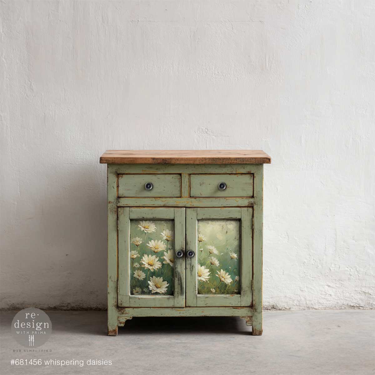 Decoupage Fiber A3 - Whispering Daisies