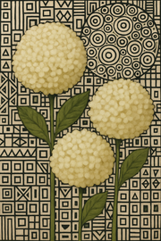 White Hydrangea Decoupage Paper