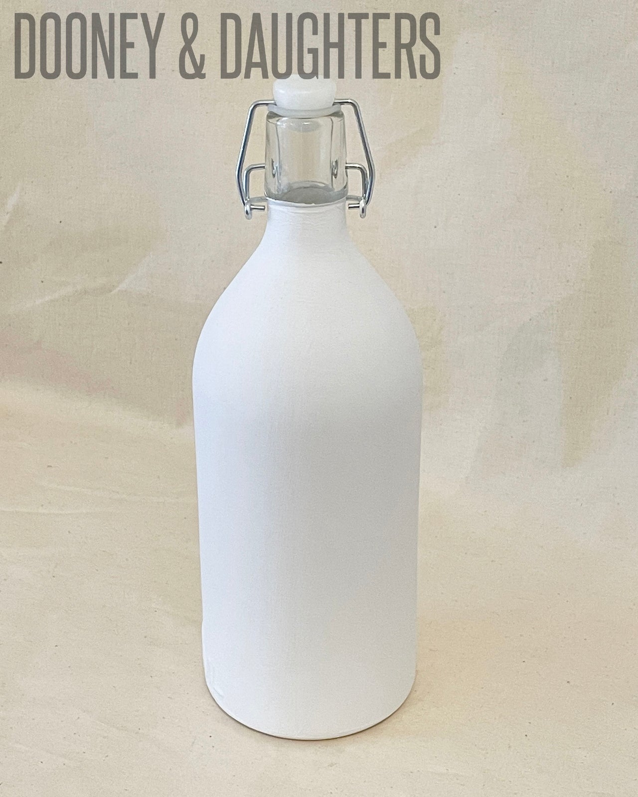 White Glass Bottle