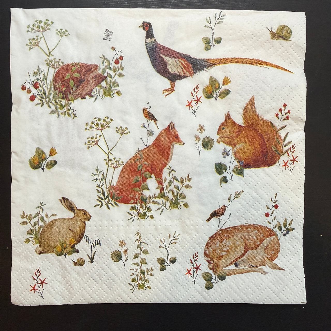 Napkin - Wild Forest Animals