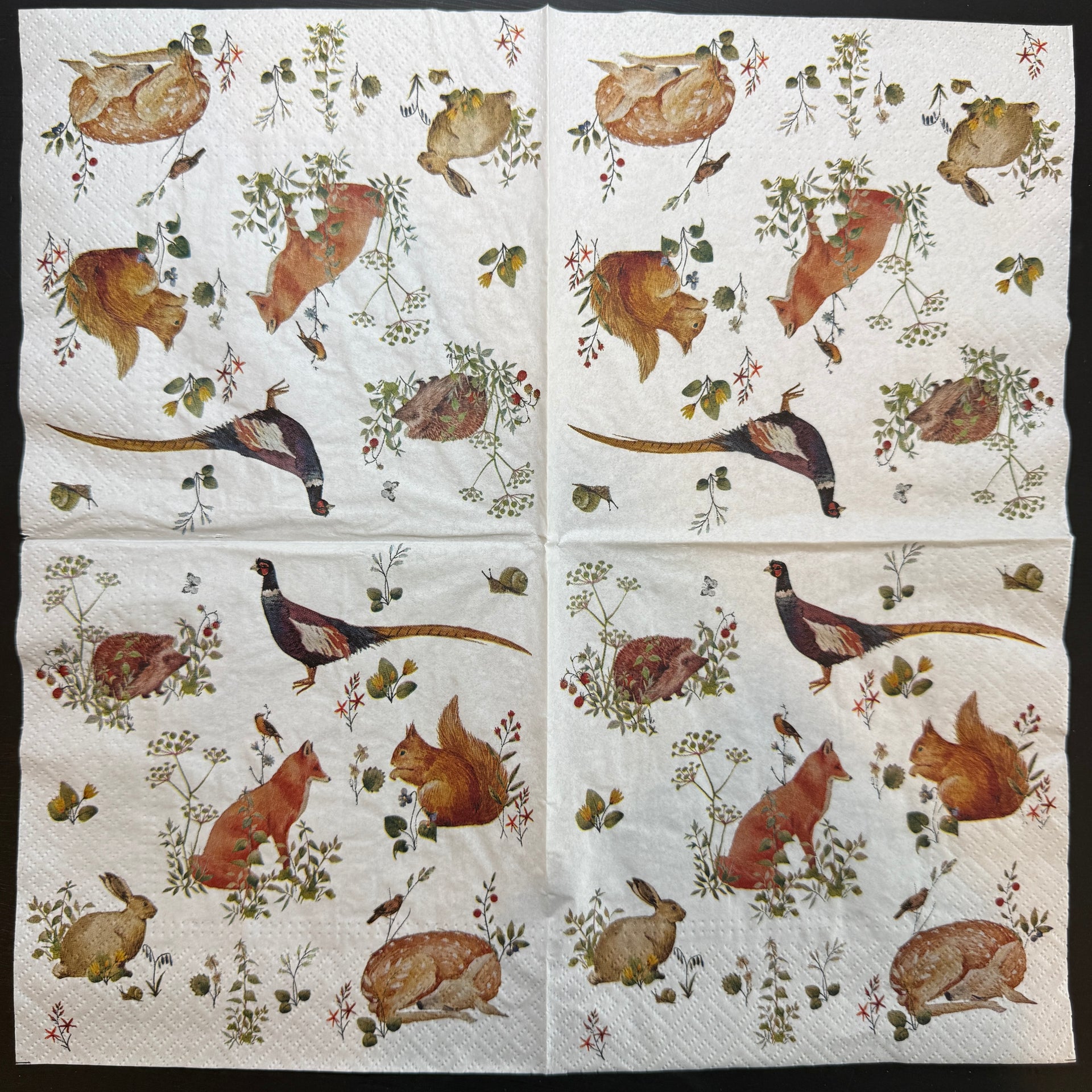 Napkin - Wild Forest Animals