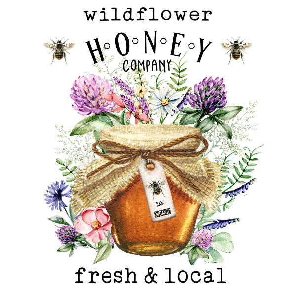 Wildflower Honey White Cloud Decor Transfer