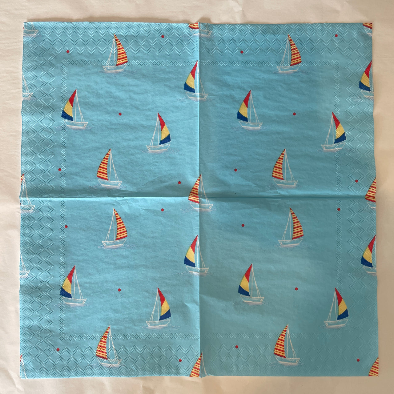 Napkin - Windsurfing Light Blue