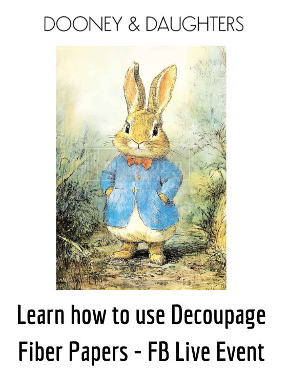 Decoupage Fiber Papers FB Live Training - 2.30pm Fri 13 March
