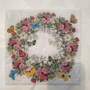 Napkin - Wreath of Flowers