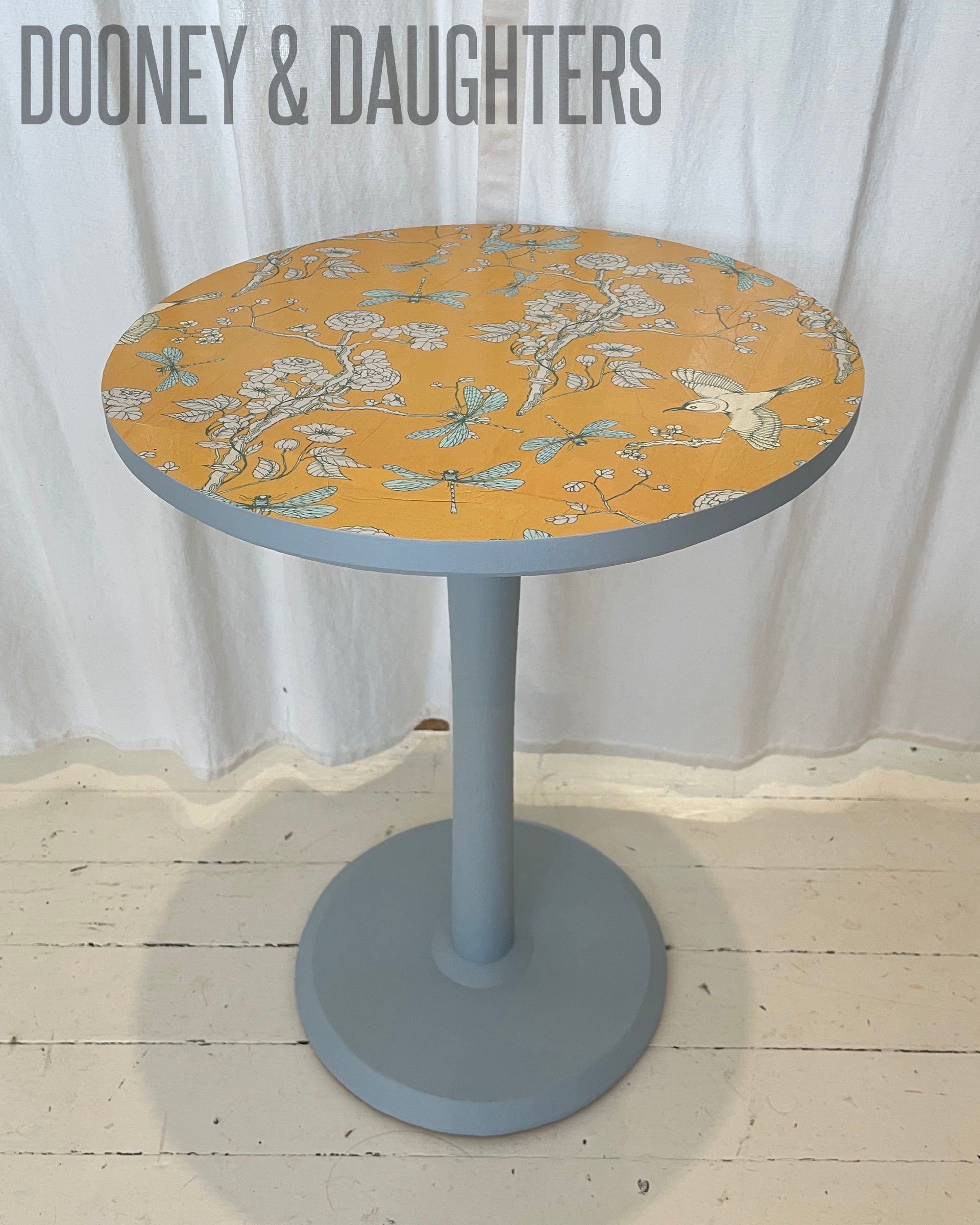Yellow Chinoiserie Side Table