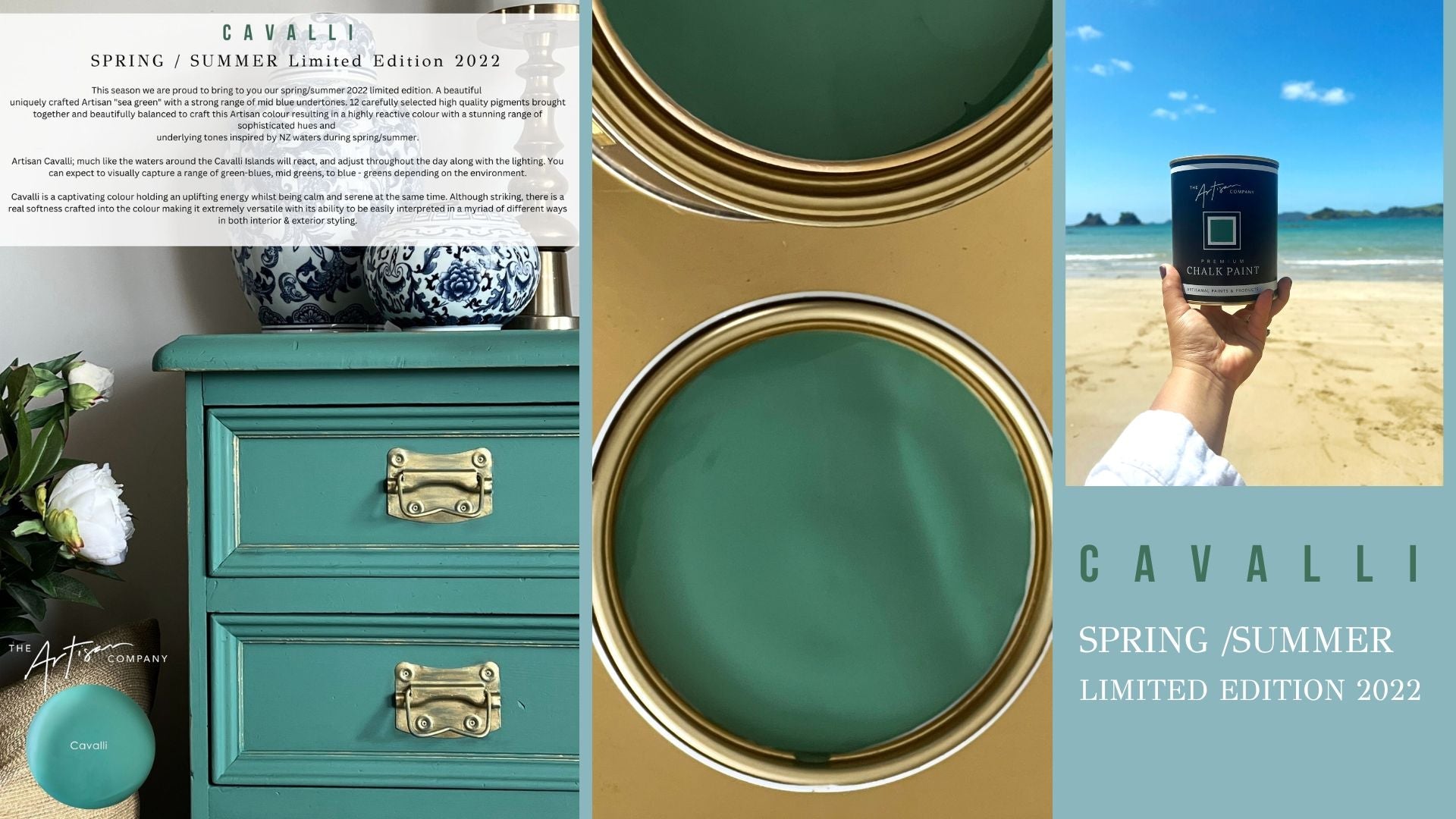 NZ wall paint inspired by Cavalli Islands – serene green-blue interior colour