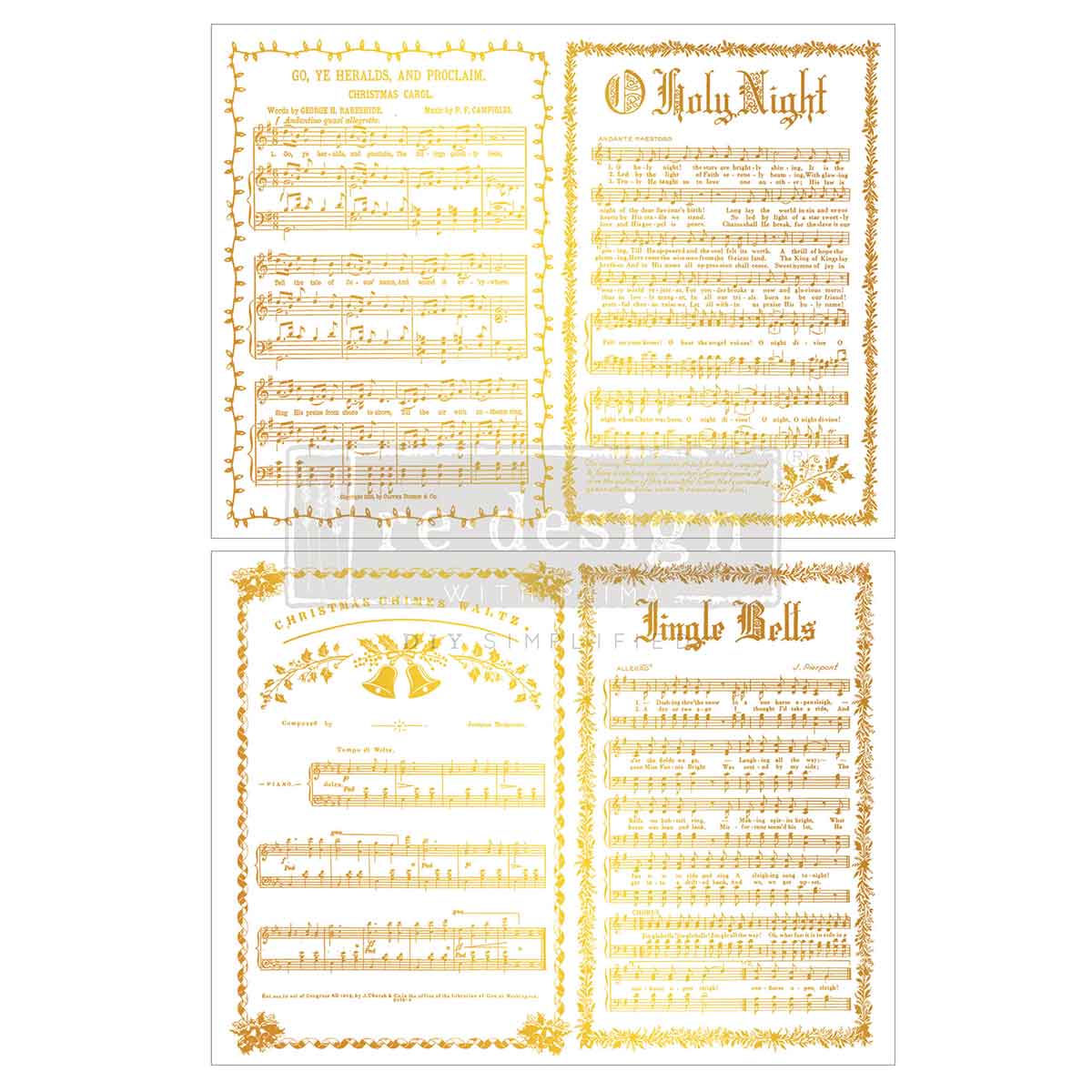 ReDesign Gold Foil Transfer - Yuletide Symphony