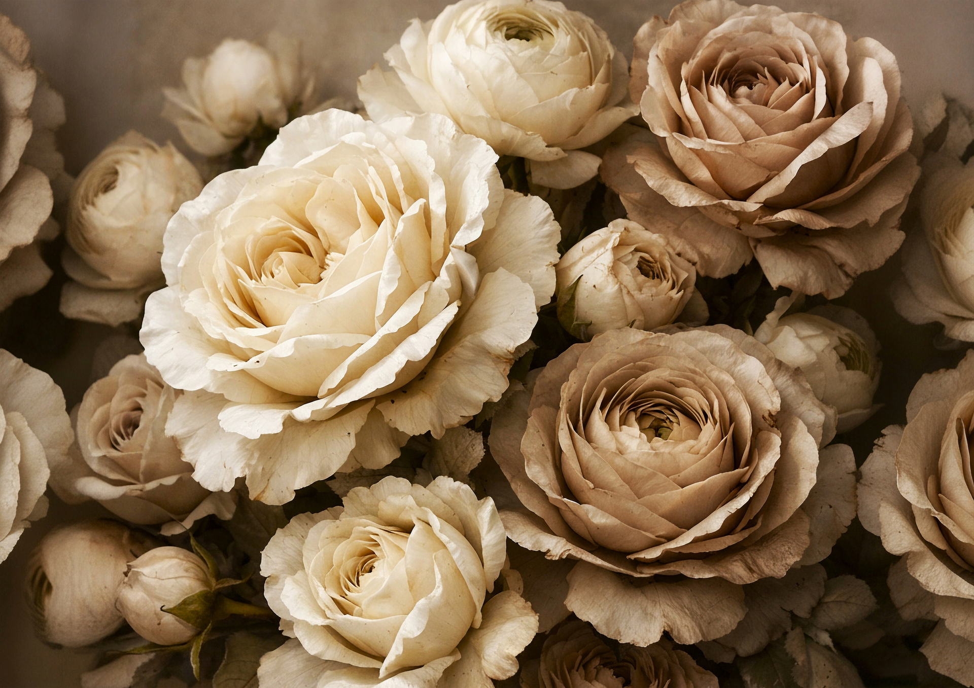 Antique Cream Decoupage Paper