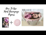 How-To Use Mint Decoupage Papers YouTube video