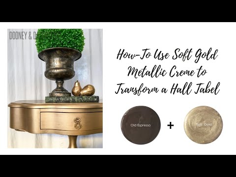 How-To Use Soft Gold Metallic Creme