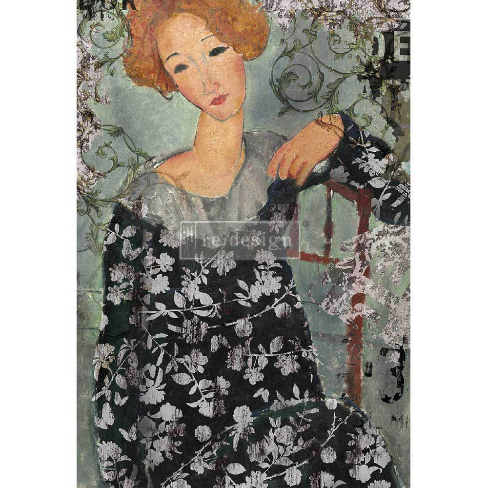 A1 Rice Paper - Whimsical Lady
