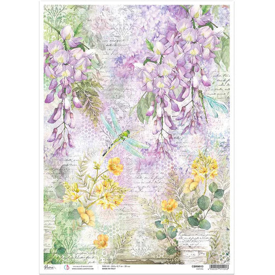 A3 Rice Paper - Wisteria