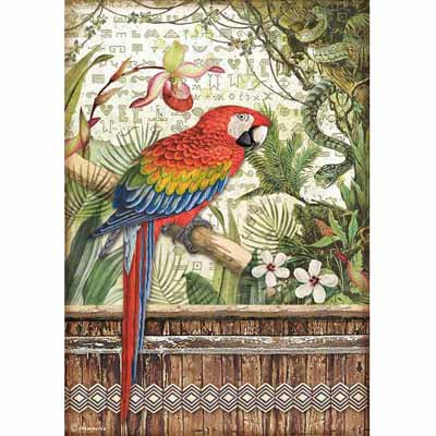 Amazonia Parrot A4 Rice Paper