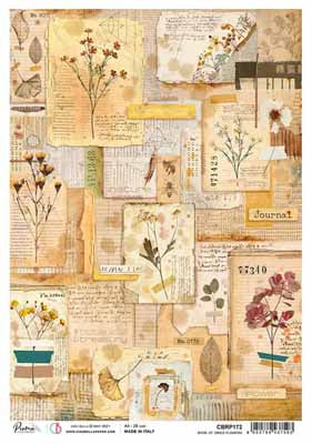 Book of Dried Flowers A4 Rice Paper