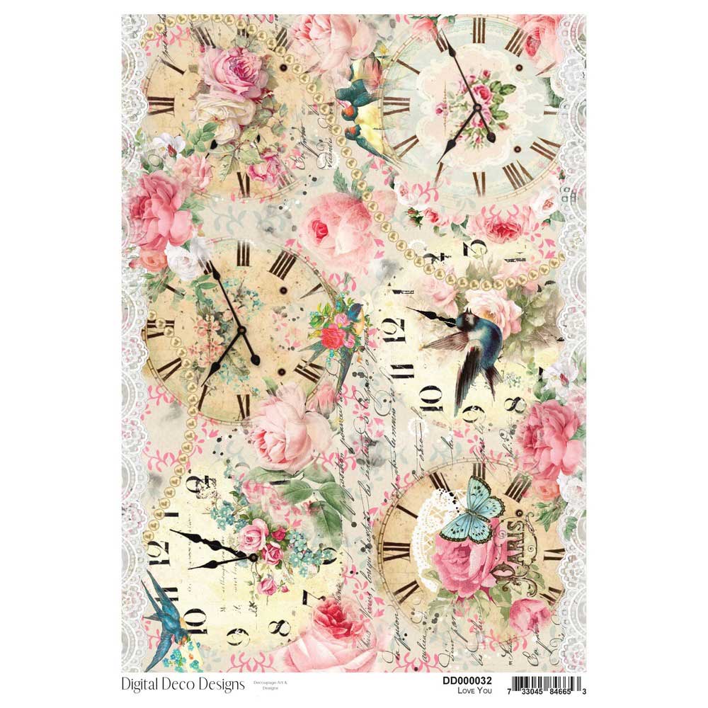 A4 Rice Paper Love You