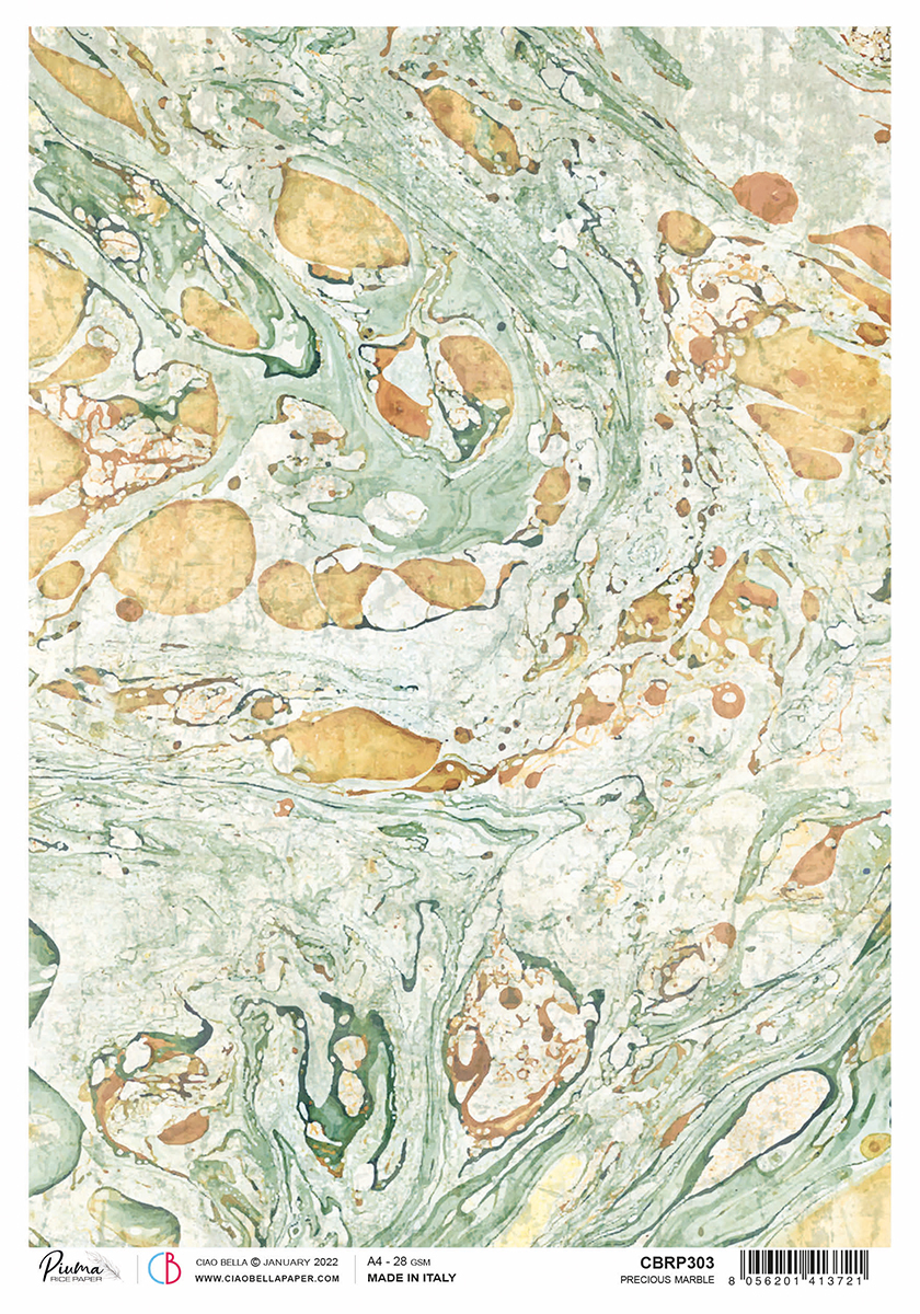 A4 Rice Paper Precious Marble