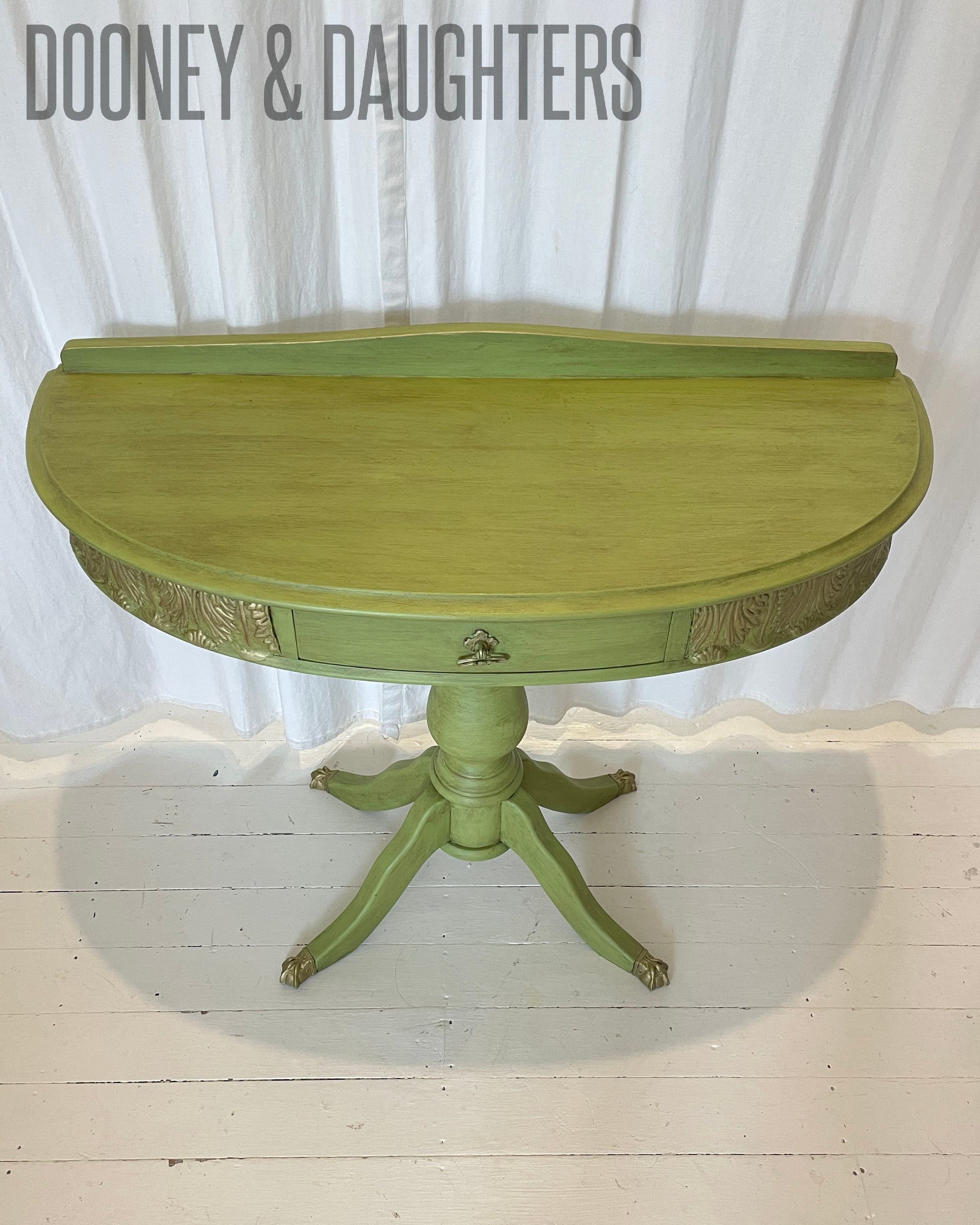 Aged Green House Hall Table