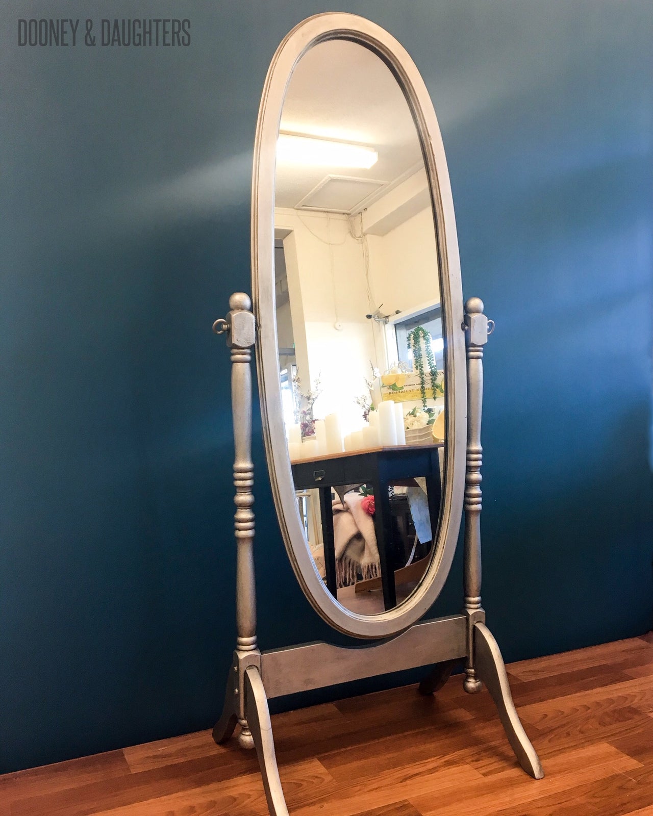 Aged silver mirror