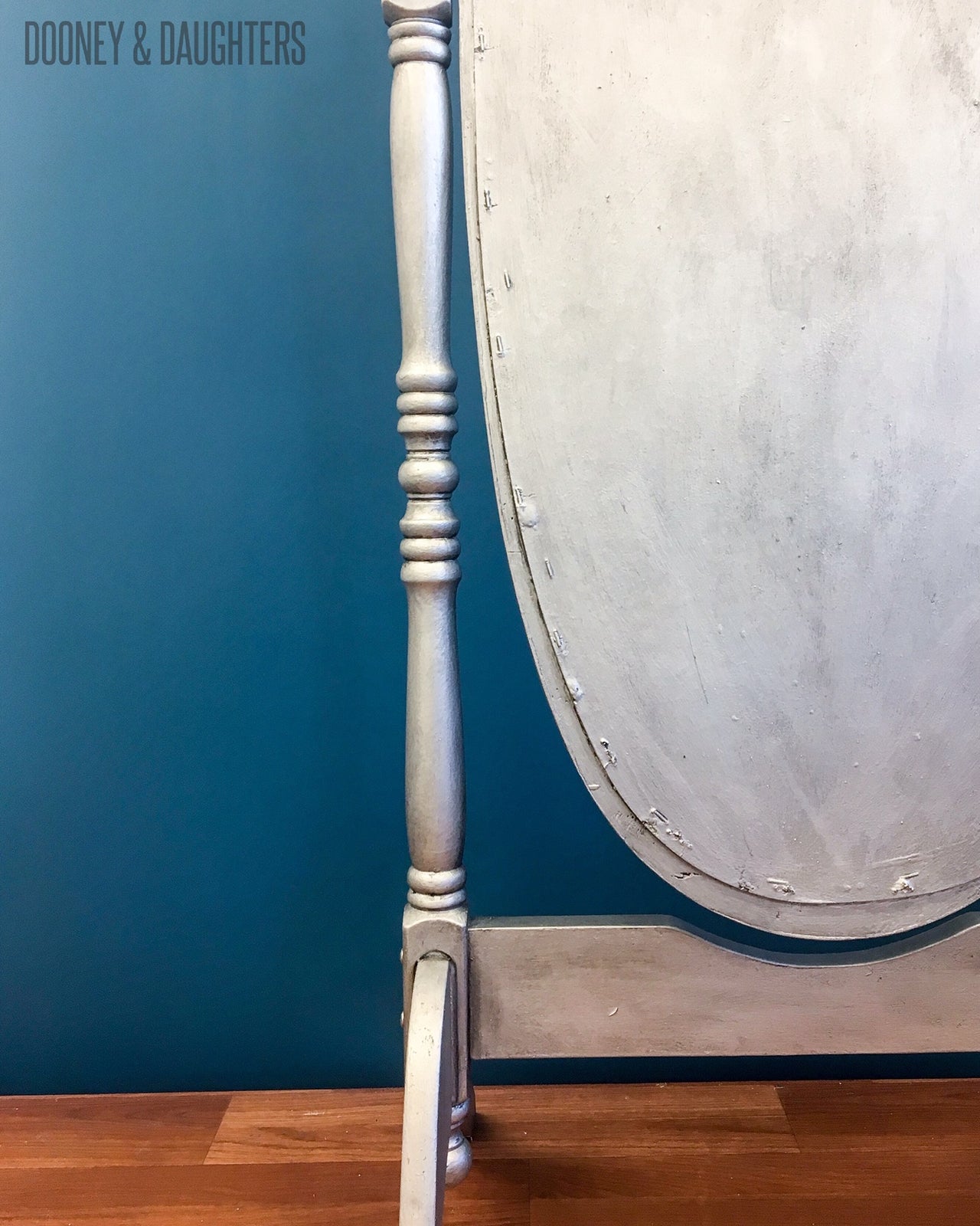 Aged silver mirror