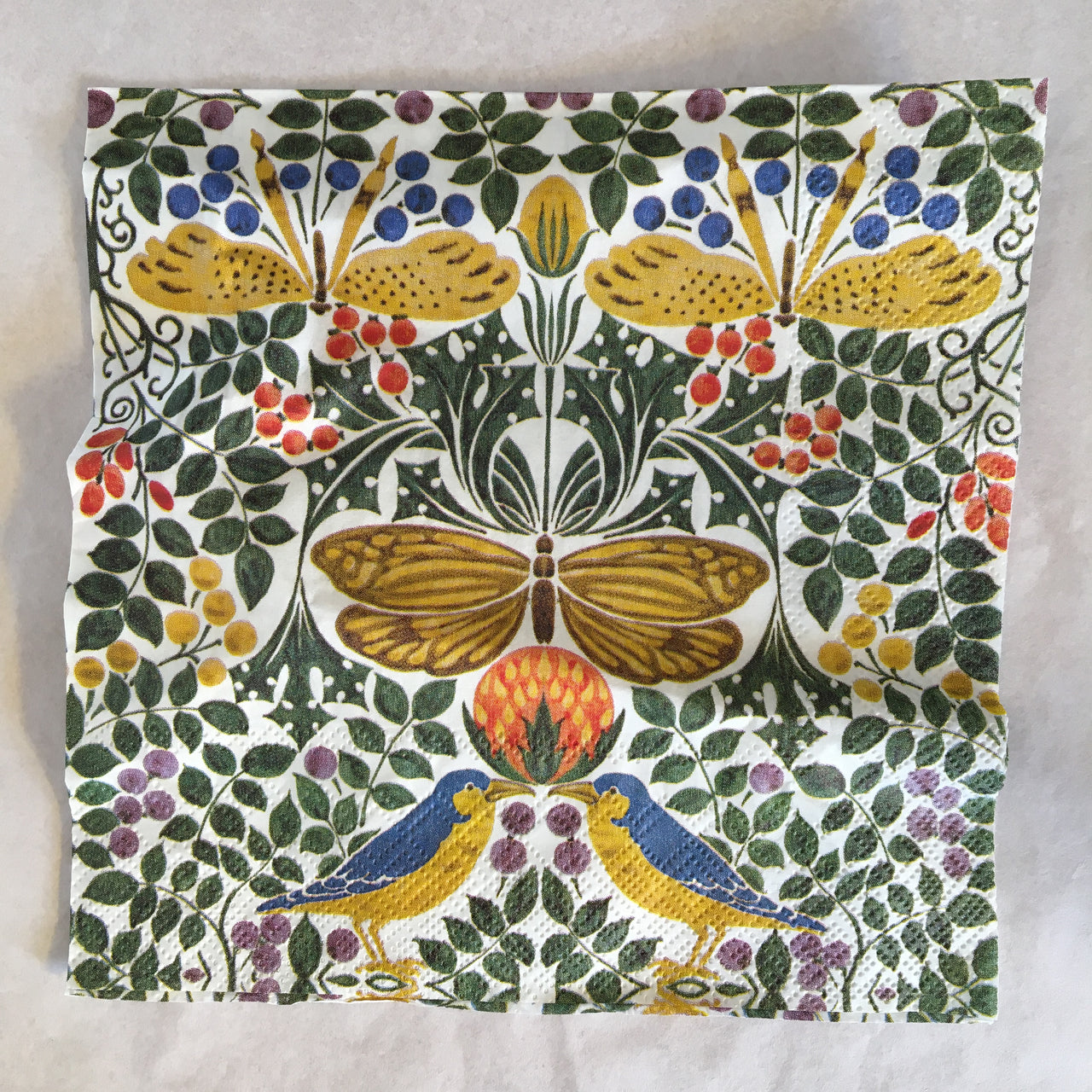 Napkin - Bird & Butterflies