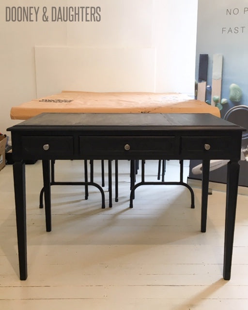 Victorian Black Painted Desk