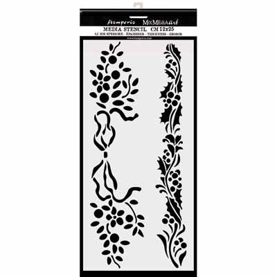Bow Borders Stencil