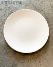 Raw Ceramic Coupe Lunch Plate