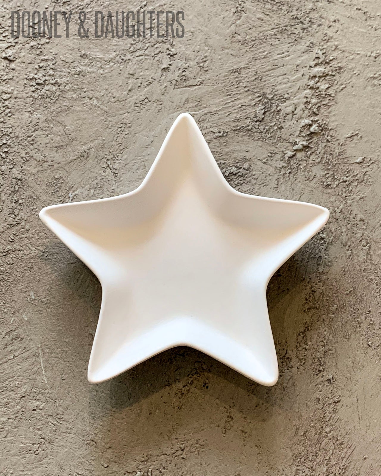 Raw Ceramic Star Dish