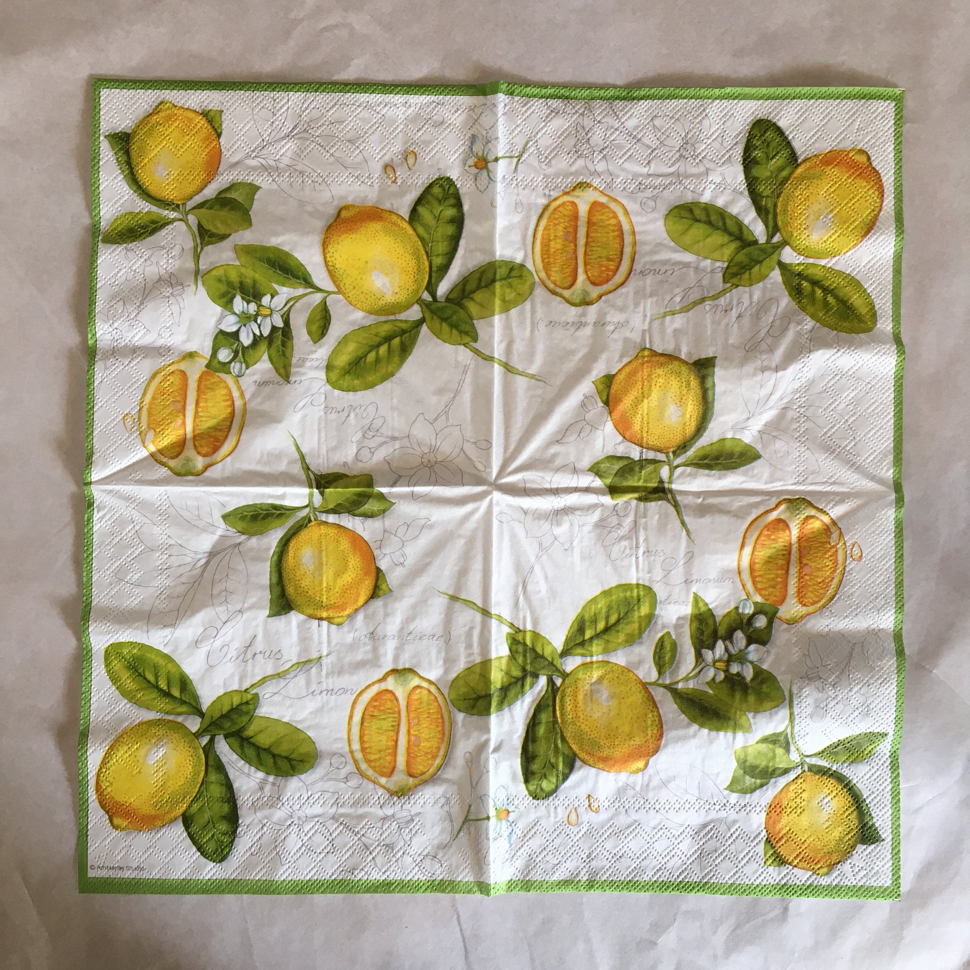 Napkin - Citrus Limonum