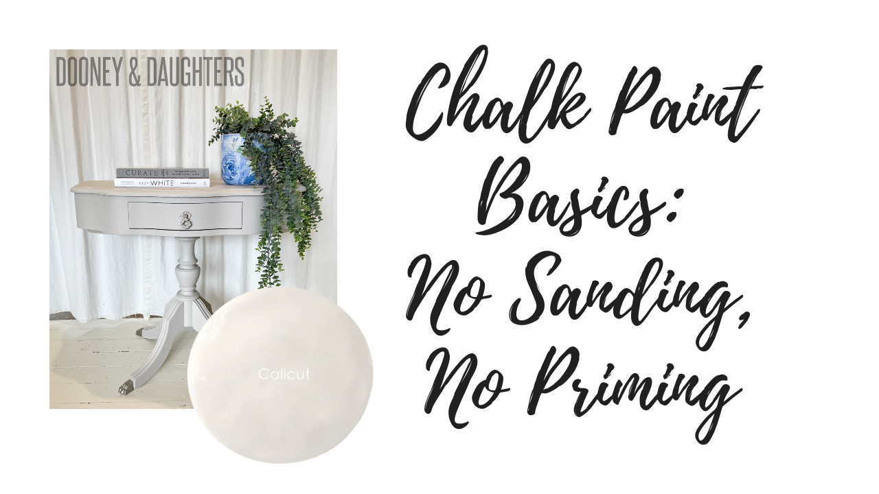 Chalk Paint Basics: No Sanding, No Priming
