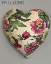 Easter Rose Ceramic Heart