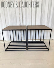 Faux Wood Side Tables