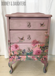 Faded Floral Bedside