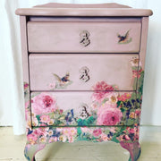 Faded Floral Bedside