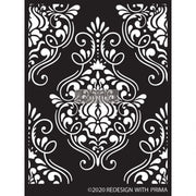 Flourish Emblem Stencil