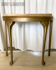 Aged Gold Hall Table