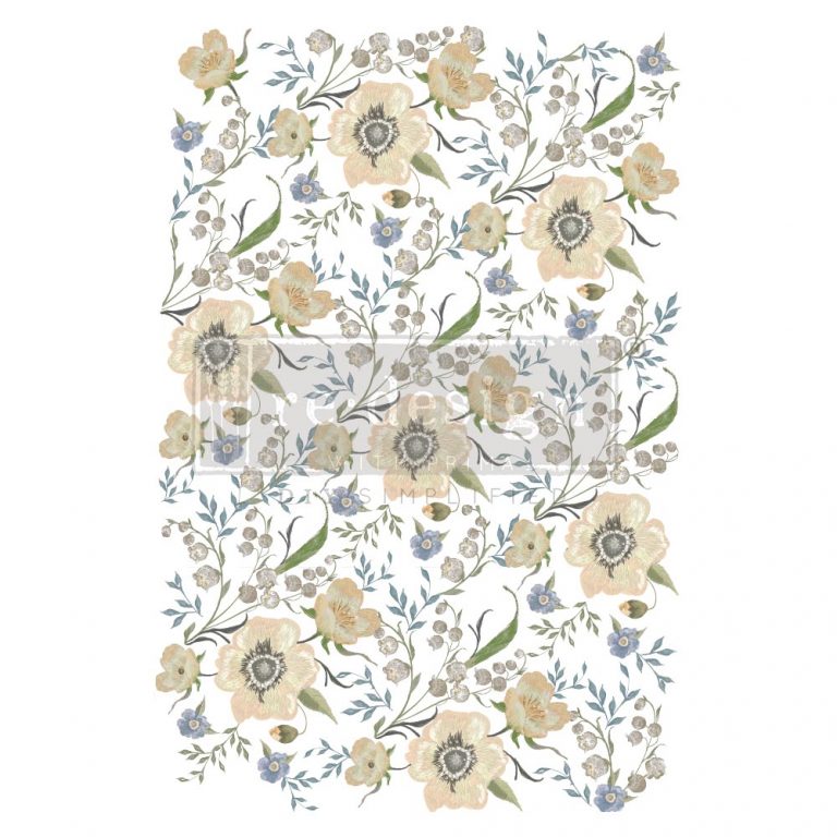 Goldenrod Florals Transfer