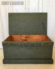 Olive Green Blanket Box