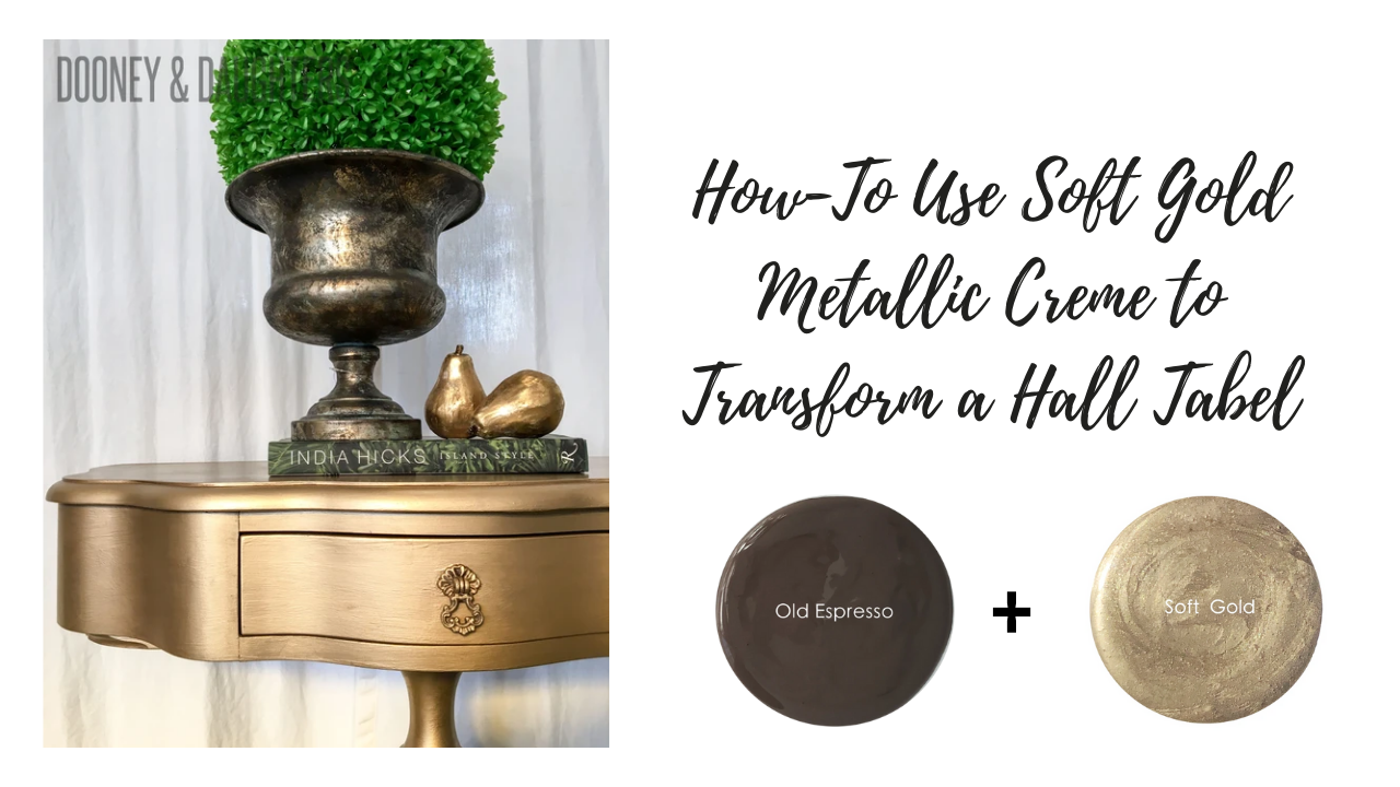 How-To Use Soft Gold Metallic Creme