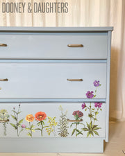 Bach Blue Lowboy with Flowers