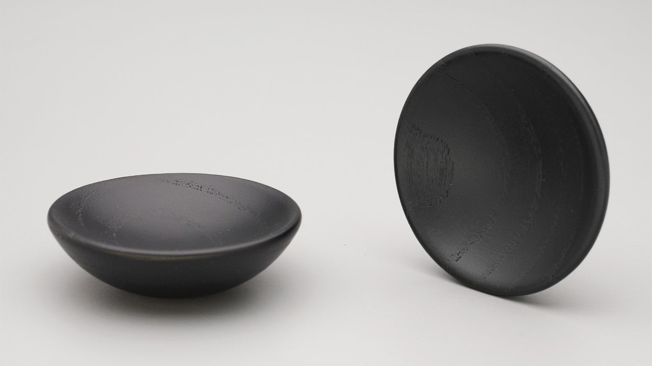 Bowl Knob 65mm diameter - Black Stain
