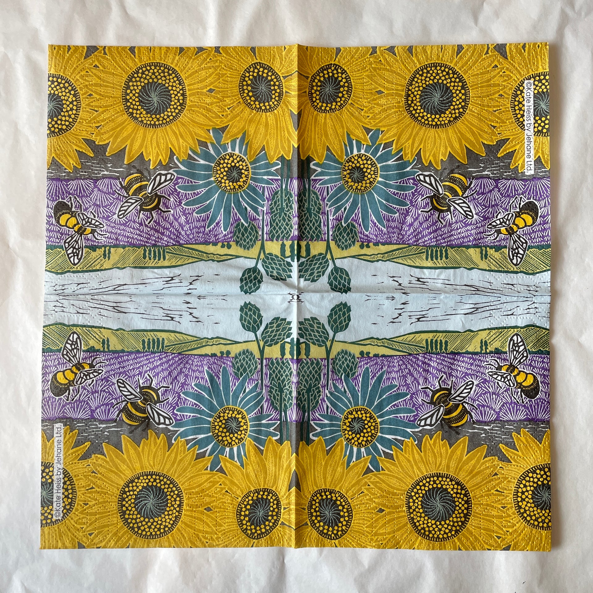 Napkin - Lavender & Sunflowers